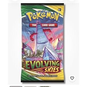Pokemon Sword & Shield Evolving Skies Booster 10 Card Pack Gigantamax Duraludon